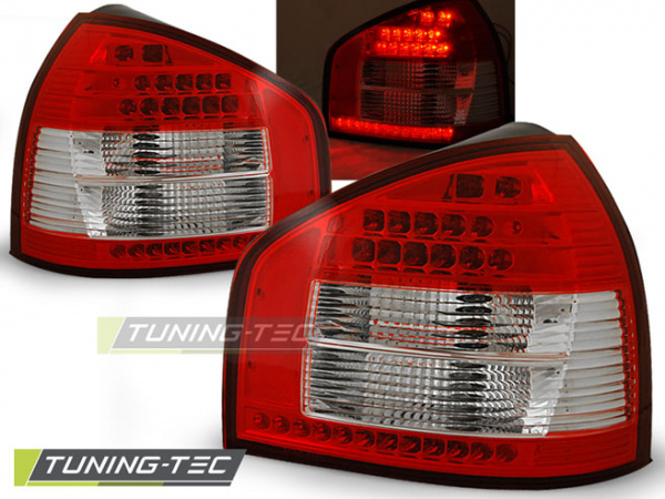 LED Upgrade Design Rückleuchten für Audi A3 8L 96-00 rot/weiß
